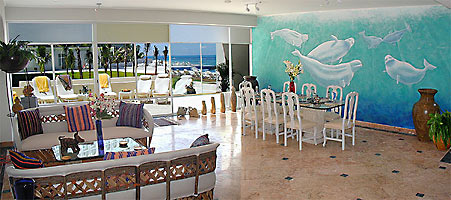 The Living Room Looking Towards The Beach And Ocean